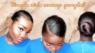 Simple Side swoop Ponytail made easy❤❤|| must watch!!