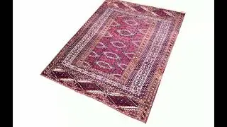 Torkman Semi-Antique Wool Hand Knotted Persian Rug