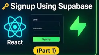 ✨ Аутентификация Supabase + React | Простая регистрация пользователей (часть 1) 🔑