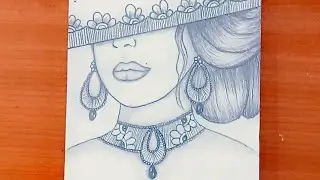 Bride drawing tutorial step by step || Girl drawing || Traditional bride drawing || Pencil sketch.
