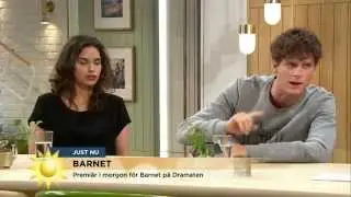 Adam Pålsson & Ana Gil de Melo Nascimento om pjäsen Barnet  - Nyhetsmorgon (TV4)