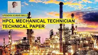 HPCL Mechanical Technician Technical paper part-1