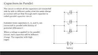 Capacitor in series and parallel.