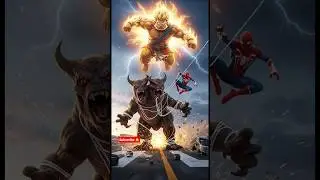 Jai Bajrangbali 🚩 | Hanuman Ji Attacks Demon Monster ⚡ | Spiderman Support Fight #shorts #hanuman