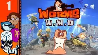 Let's Play Worms W.M.D Part 1 - The Skillshot Weapon