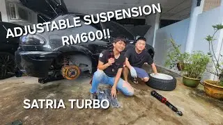 Budget Suspension Upgrade for Turbo Satria | 4G93 Build Vlog