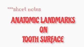 ANATOMIC LANDMARKS ON TOOTH SURFACE, #obliqueridge,#cuspofcarabelli,#introductiontodentalanatomy