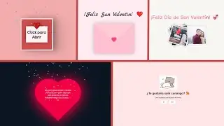 💖 5 Proyectos de SAN VALENTIN con HTML, CSS y JavaScript 🎨✨