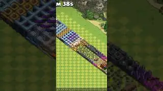 Max Log launcher vs All level walls |clash of clans|#shorts