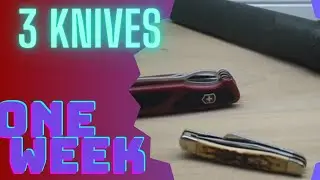 Three knives I'd take for a week in the woods. Open tag by @BostonBladeReviews