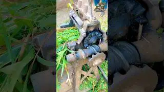 Regardez comment il a fabriqu&eacute; son propre broyer d&rsquo;herbe! #innovation #broyeur #herbe