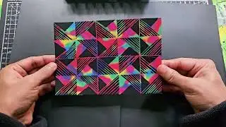 Relaxing Scratch Card Art 🎨 Free Hand Satisfying Design 