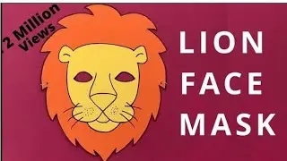 How to make lion face mask 🦁| paper lion face mask | paper craft | #viral #diy #youtube #craft