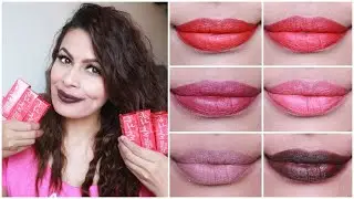 Colorbar KissProof Lipstick's Swatches & Review | All the Shades | Kavya