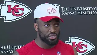New Kansas City Chiefs linebacker Joshua Uche addresses media