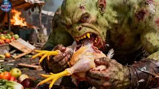 Starving Orcs Raid a City | AI Fantasy Film