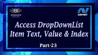 23 | How To Access DropDownList item Text, Value And Index In ASP.NET Web Forms (Hindi/Urdu)