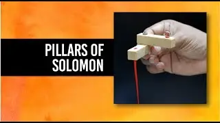 Pillars of Solomon Cut & Restored Ribbon Magic Trick Illusions Pocket
