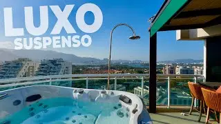 Cobertura espetacular | PORTEIRA FECHADA + Vista 360º deslumbrante na Barra da Tijuca, RJ