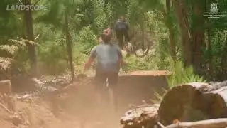 Trail building in Dwellingup