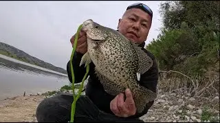 Crappie fishing at San Antonio Lake using Notorious Custom Jigs