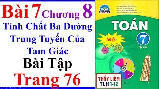 Toán Lớp 7 Bài 7 Chương 8 Tính Chất Ba Đường Trung tuyến Của Tam Giác Trang 76 Chân Trời Sáng Tạo BT