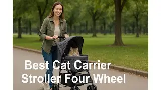 🐾 Коляска для домашних животных bicystar с 4 колесами | Лучшая коляска-переноска для кошек с четы...