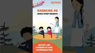 Exercise 6: High Step March | Boost Leg Strength and Coordination | #shorts