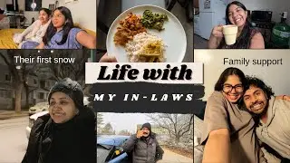 Life Lately | After parents came | Family moments | Final pregnancy days | Parents' first snow fall 