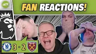 CRYING WEST HAM FANS 😭 CHELSEA HATER GUTTED After LAST-MINUTE 3-2 COMEBACK!