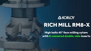 Rich Mill RM8-X 45&deg; Milling System - (Korloy)