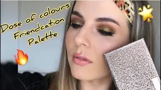 DOSE OF COLOURS  FRIENDCATION PALETTE EASY EYE MAKEUP TUTORIAL