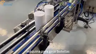M&aacute;quina de sujeci&oacute;n y volteo de botellas, m&aacute;quina volteadora, volteadora de tubos