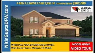 Wolfcreek Farms Melissa TX Meritage Home Winedale Plan Tour | Melissa New Home For Sale