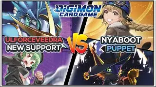 UlforceVeedramon vs Nyabootmon w/ @Kunvyy | BT-22 Gameplay + Decklist | Drasil | Digimon TCG