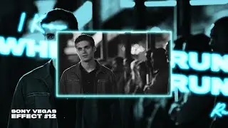 Sony Vegas ‣ Glowing Box & Text With Blue BG (Universe Plugin Required)
