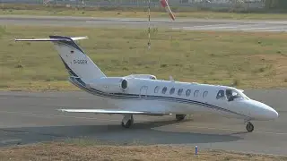 Cessna 525B CitationJet CJ3 | Excellent Air | D-CGER | Taking-off from Cannes [4K]