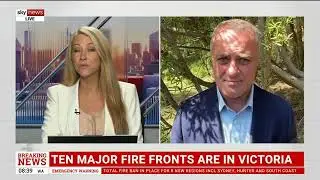 Лесные пожары в Виктории | Sky News