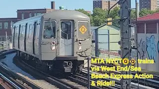 MTA NYCT Subway - Q trains Running Super Express Via Sea Beach & West End [Summer 2022]