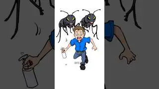 The Giant Ants Attack 🐜⚔️ #gaintants #antarmy #sketchanimation #antvsman #antsattack #funny