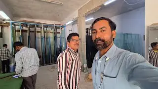 Glass cutting and fitting /temperate glass aluminium profile door colour design work all types glass