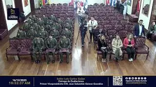 Entrega de Exaltaciones. Primer Vicepresidente H.R. Juan Sebastián Gómez Gonzáles 16--12-2025