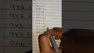How to make write a 9 table | easy maths trick for table 9