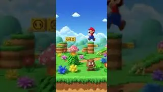 SUPER MARIO BROS WITH AI #games #DreamScreenAI