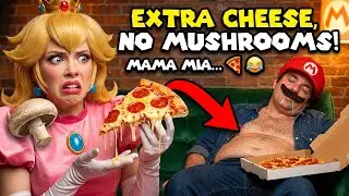 Mama Mia&hellip; Extra Cheese, No Mushrooms 🍕😂 | Mario & Peach Meme #01