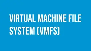 VMware vSphere ESXi cluster VMFS datastore foundations explained.