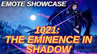 [PSO2 NGS] 1021: The Eminence In Shadow Emote Lobby Action 1021「陰の実力者になりたくて！」