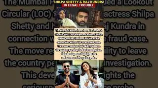 🚨Shilpa Shetty & Raj Kundra in Trouble!Mumbai Police Issues Circular in ₹60 Crore Fraud Case #shorts