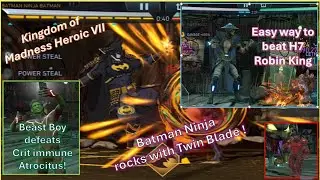Easy ways to defeat H7 Atrocitus & Robin King | Kingdom of Madness | Injustice 2 Mobile