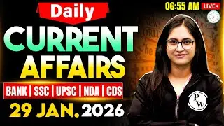 Current Affairs Today | 29 January 2026 Current Affairs | Daily Current Affairs | by Sushmita Ma'am